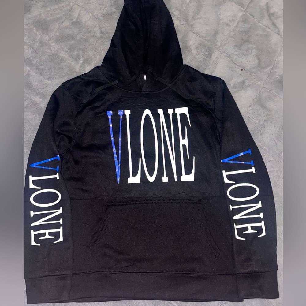 VLONE Blue Black and White Sweatshirt
